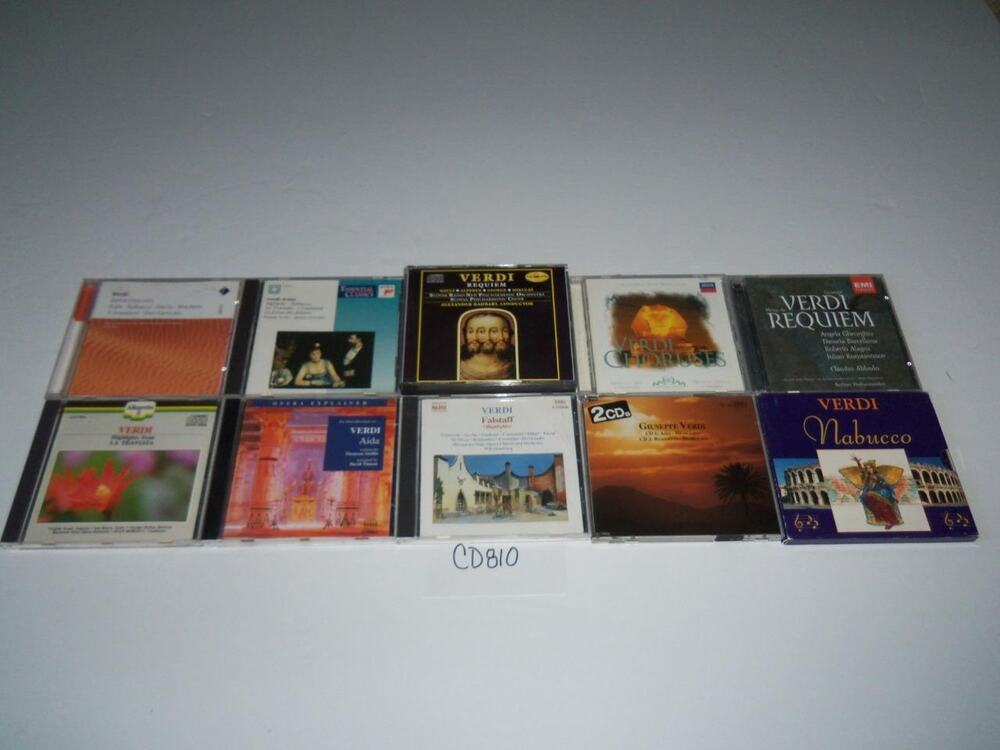 Verdi 10 CD Lot Piano Orchestra Symphony Concerto Collection -0618CD810